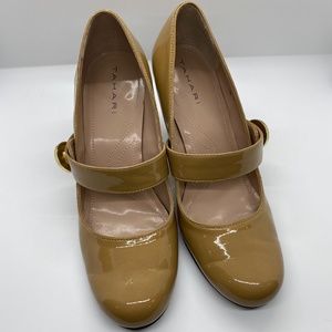Beige Patient Leather low heel